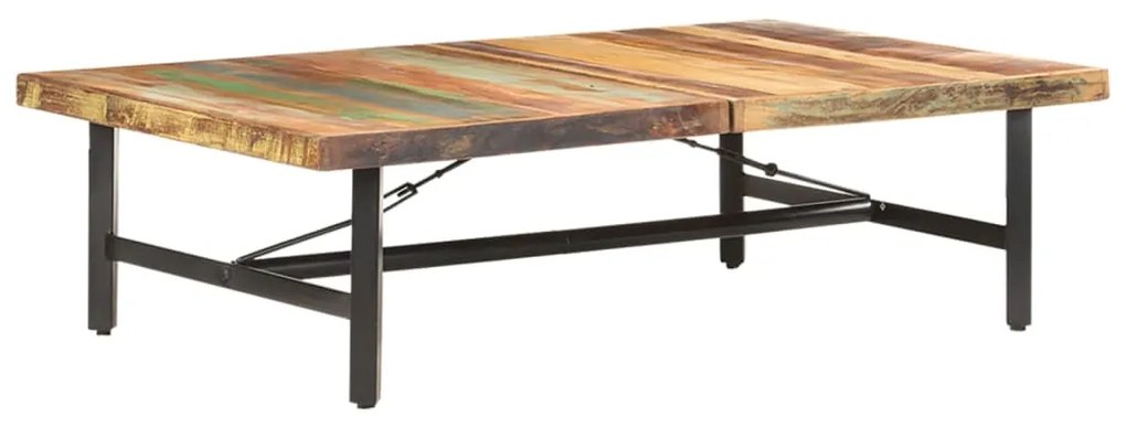 vidaXL Măsuță de cafea, 142x90x42 cm, lemn masiv reciclat