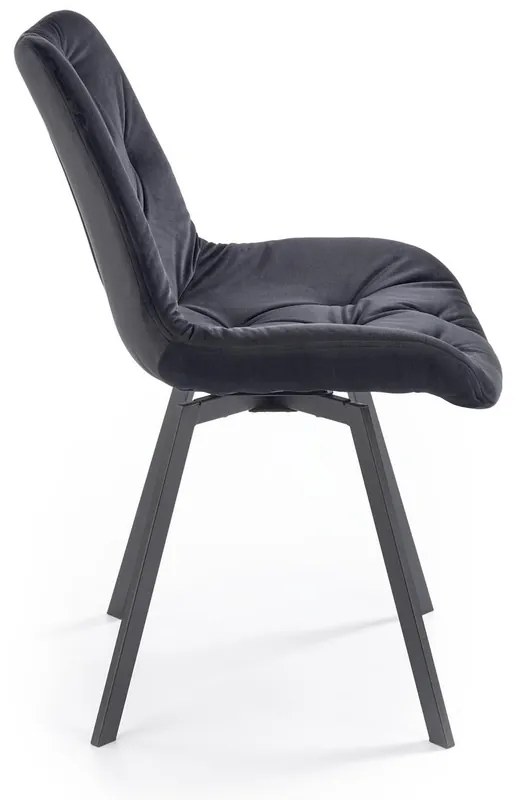 Scaun de bucaterie Ollie, negru