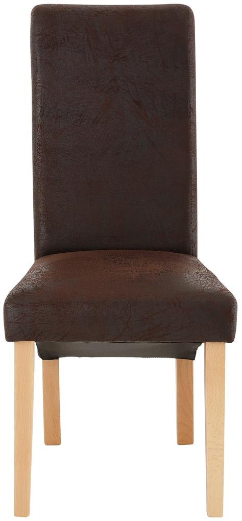 Set 4 scaune Rito maro antic 48/68/101 cm