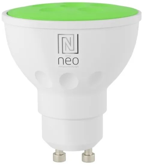 Immax NEO 07724CDO - Set 3 becuri LED RGB dimabile GU10/4,8W/230V, Wi-Fi Tuya + telecomandă