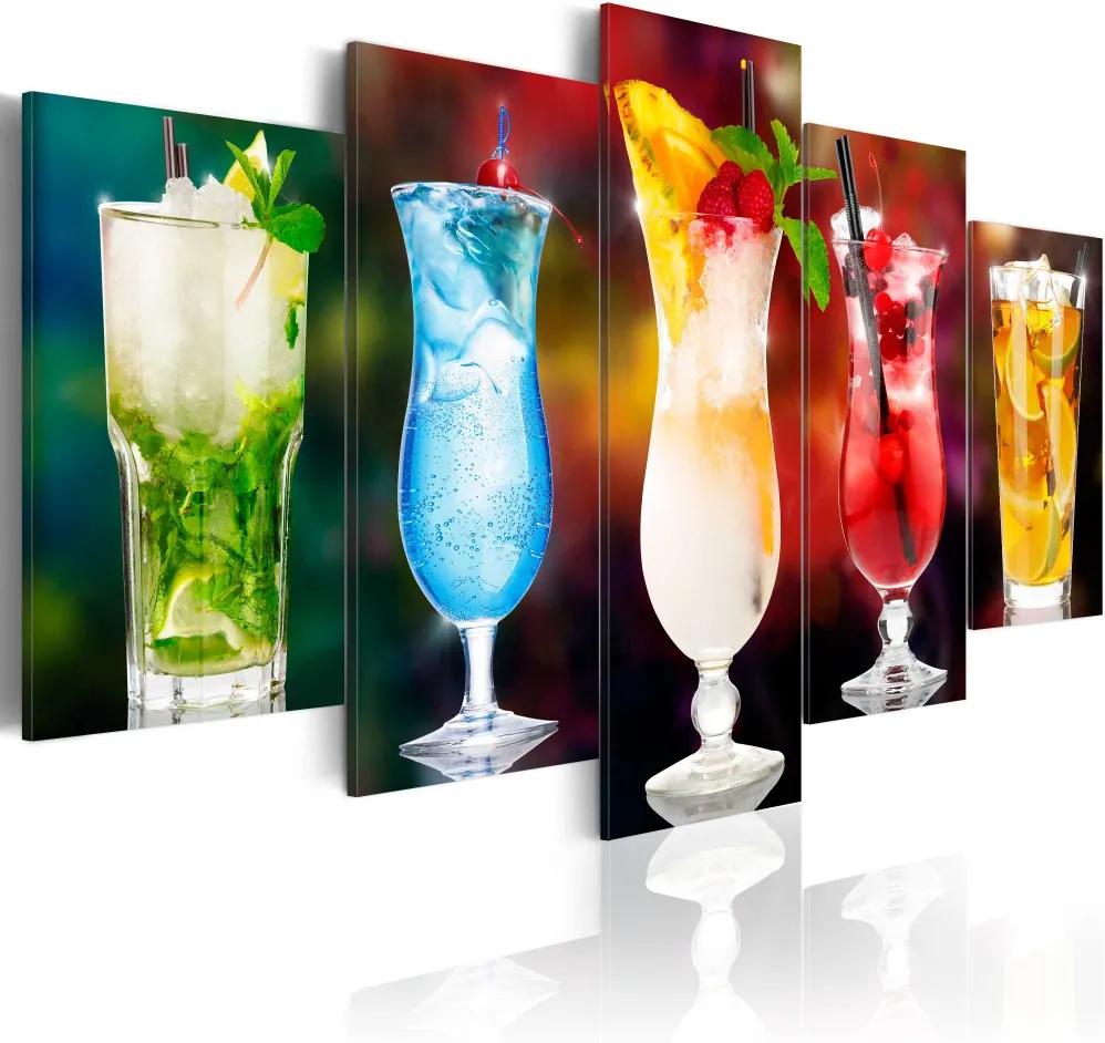 Tablou Bimago - Drink with umbrella 100x50 cm