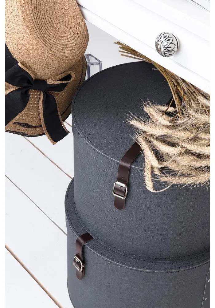 Set 2 cutii Bigso Box of Sweden Rut, negru