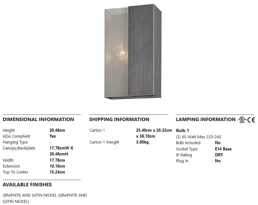 Aplica de perete design industrial-modern IMPRESSION