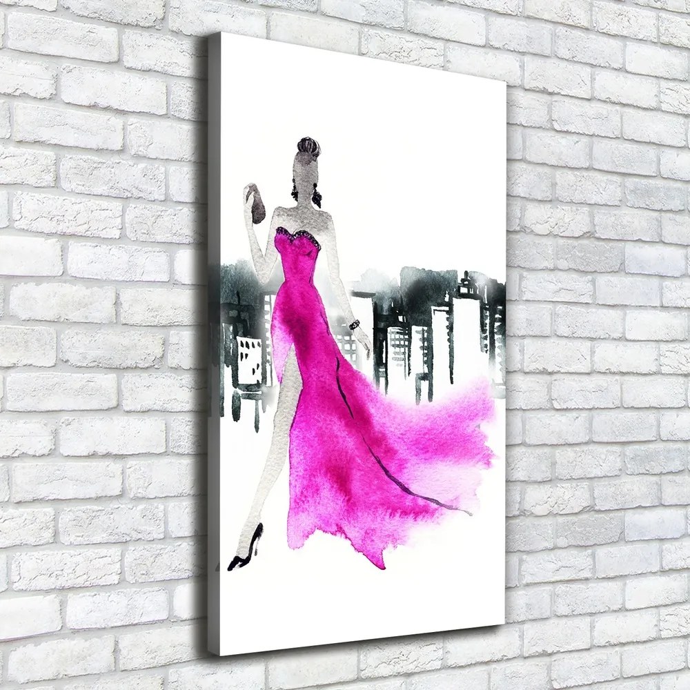 Pictură pe pânză Ilustrare de moda
