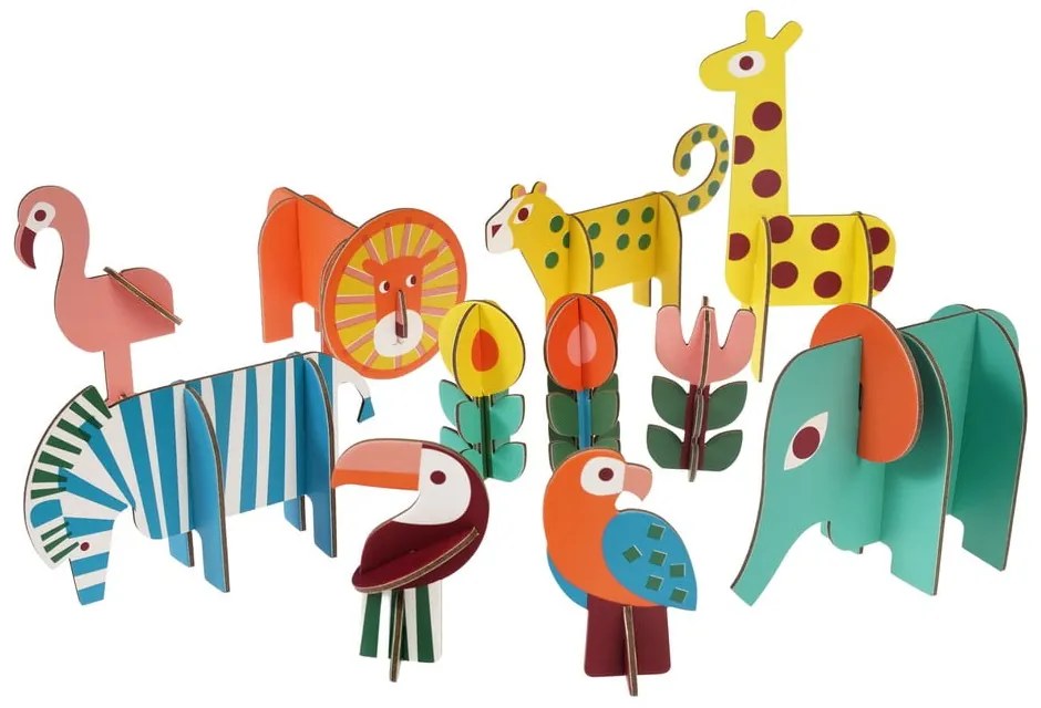 Joc de pliere din lemn Wild Wonders - Rex London