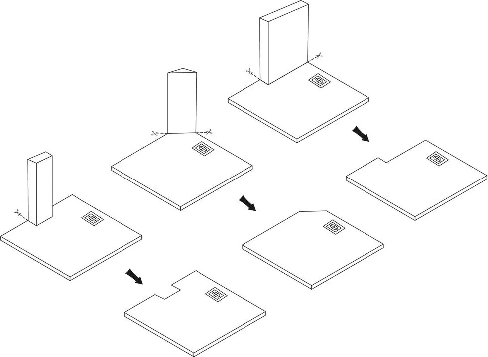 Cada de dus Magnum 120x90 cm alb