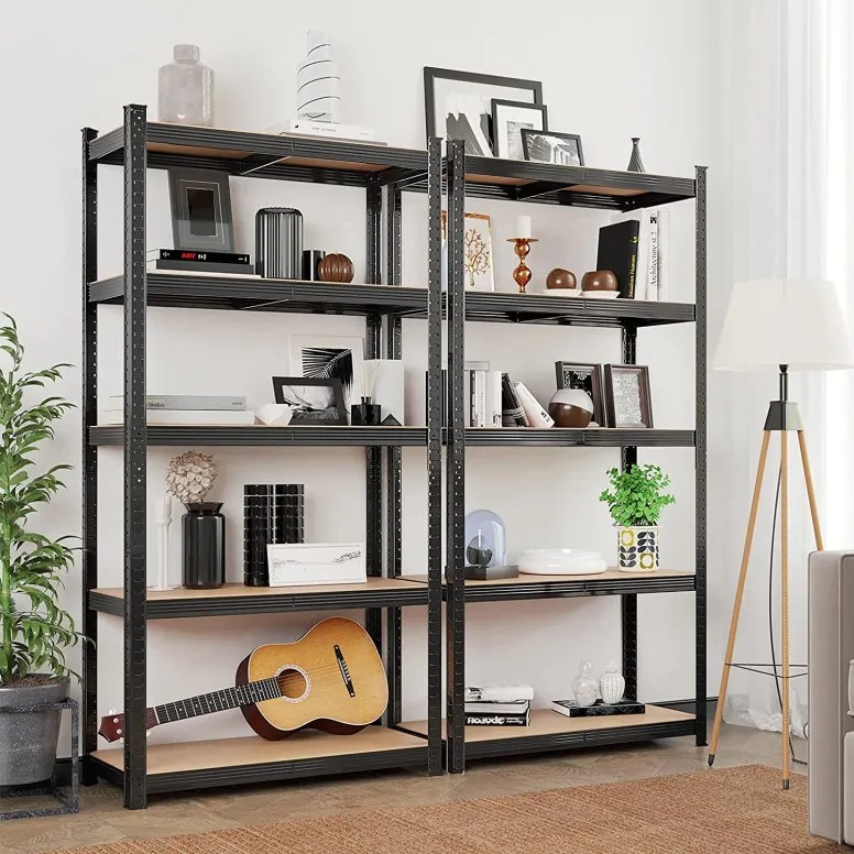 Raft Songmics, 5 rafturi, 180 x 90 x 40 cm, Negru, GLR040B01