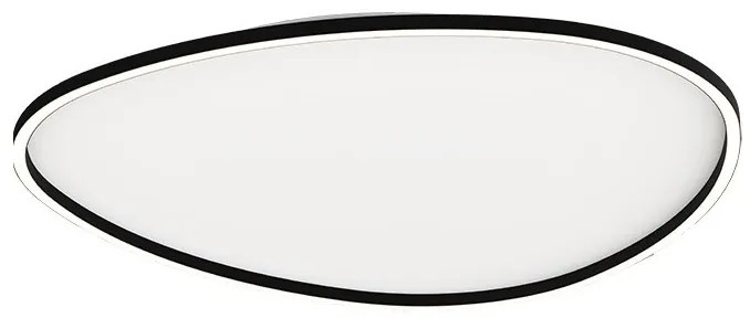 Plafoniera LED dimabila design slim Josie neagra 78cm