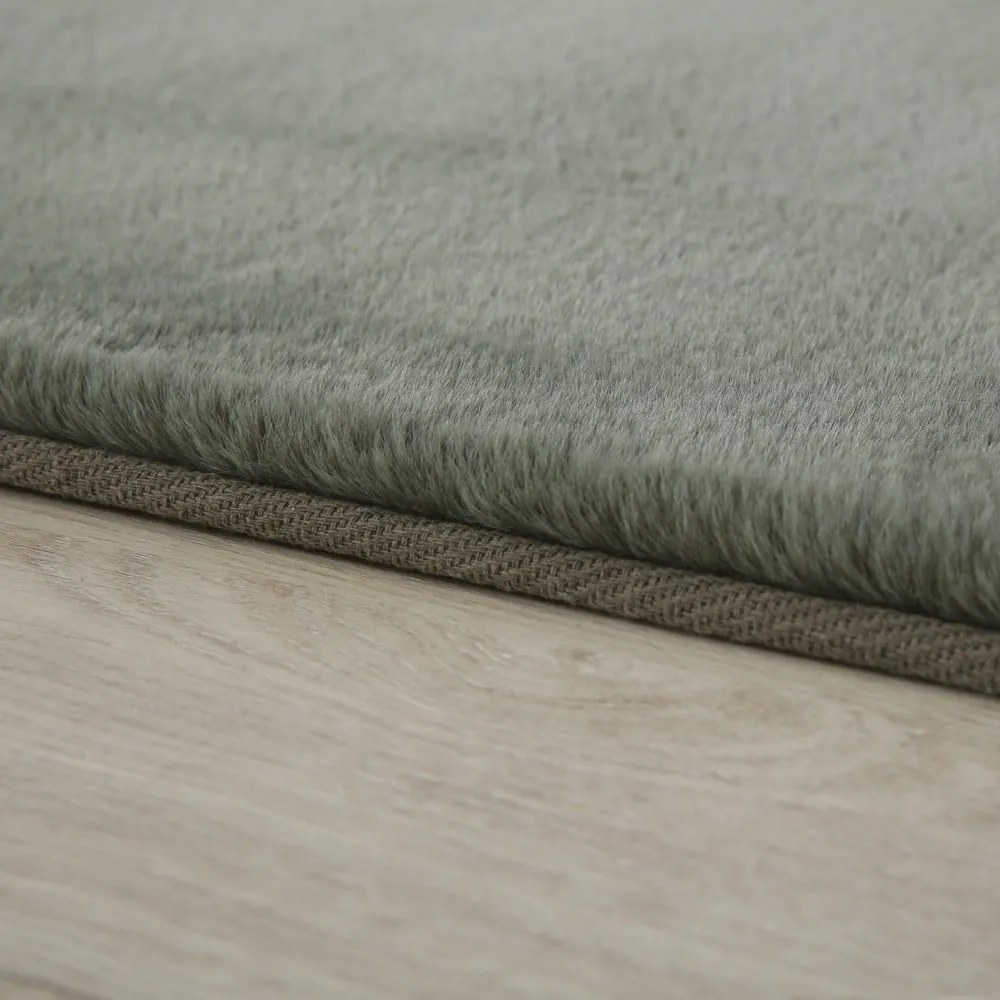 Covor verde lavabil rotund ø 160 cm Pouffy – Ayyildiz Carpets