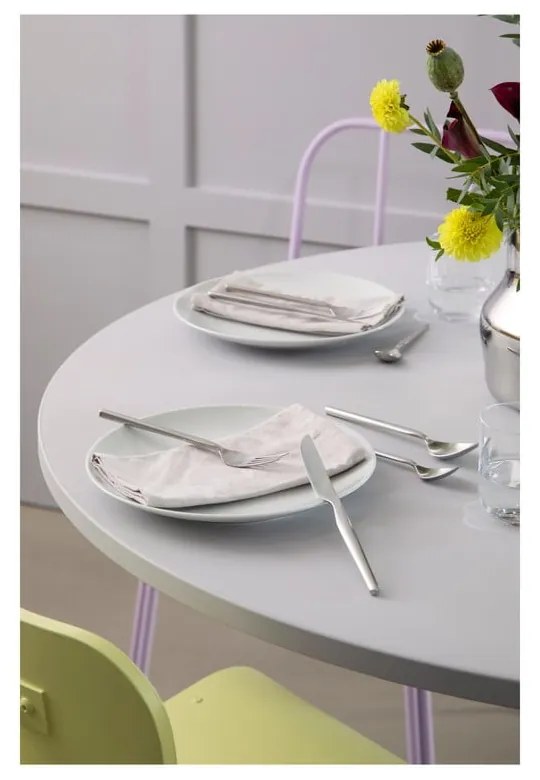 Tacâmuri argintii din oțel inoxidabil 16 buc. Dorotea – Gense