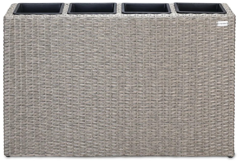 Deuba Ghiveci cu flori - 95 x 27 x 60 cm - crem