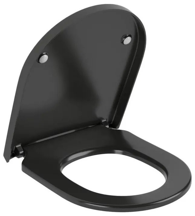 Capac WC Villeroy & Boch SUBWAY 8M42S1R7 - SoftClose, negru