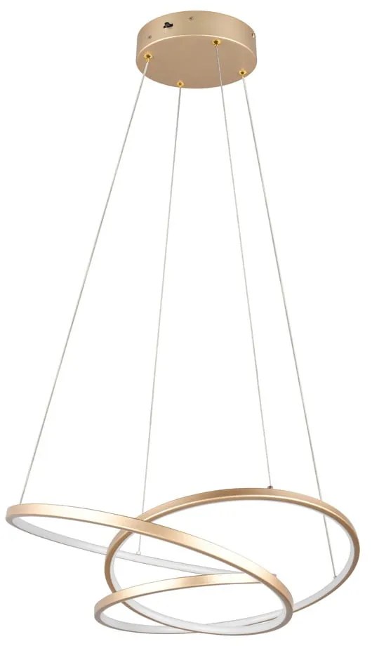 Lustră aurie LED cu intensitate reglabilă Darvin – Trio