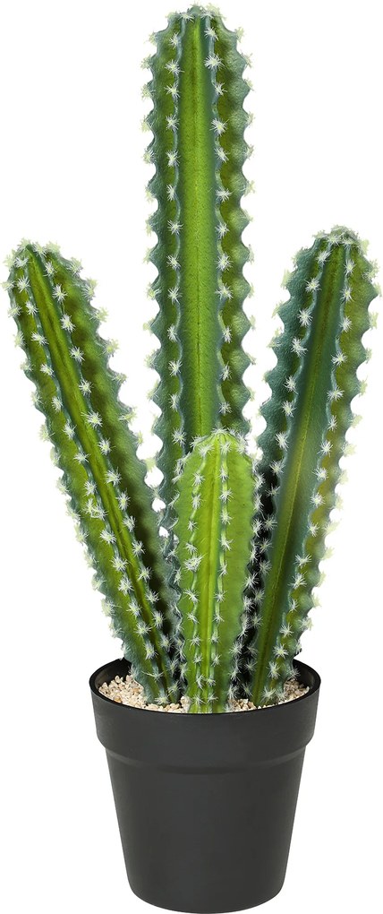 HOMCOM Plantă artificială Cactus 53 cm în ghiveci pentru casă, birou | Aosom Romania