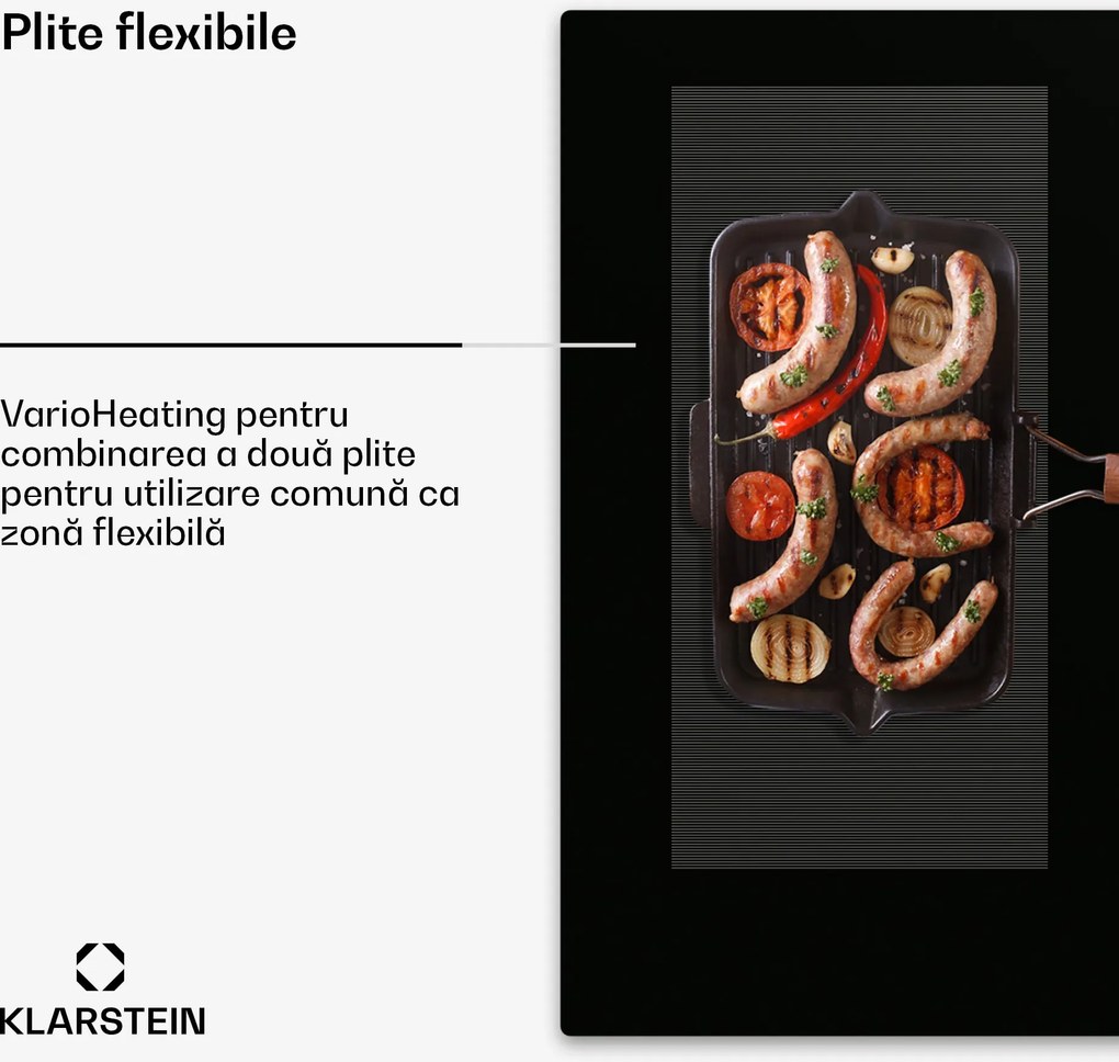 Klarstein Delicatessa 90 Full Flex plita incorporabila cu inductie 6 zone 10 500 W