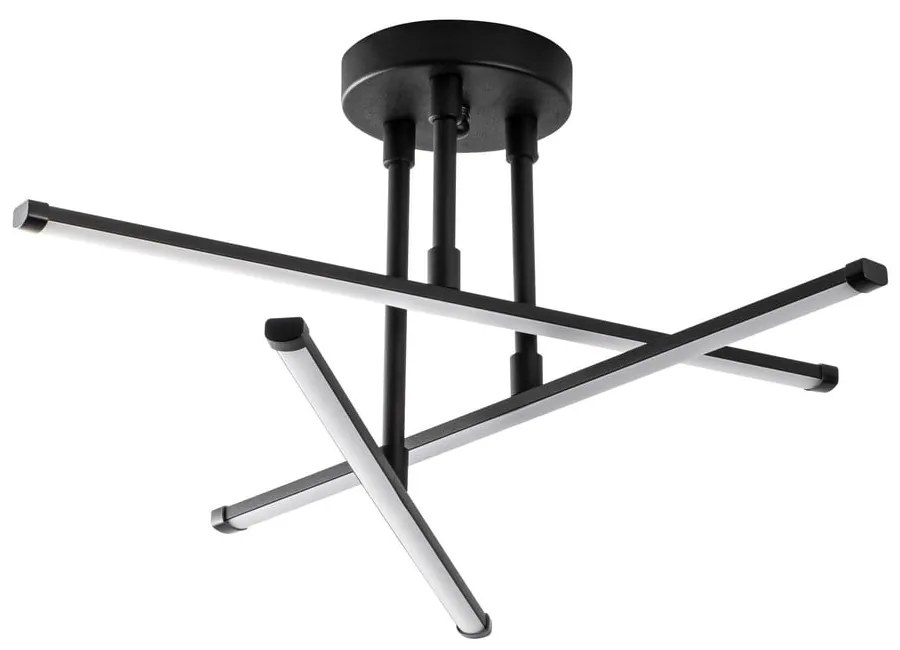 Plafonieră neagră LED 26x51 cm Ledflower – Opviq lights