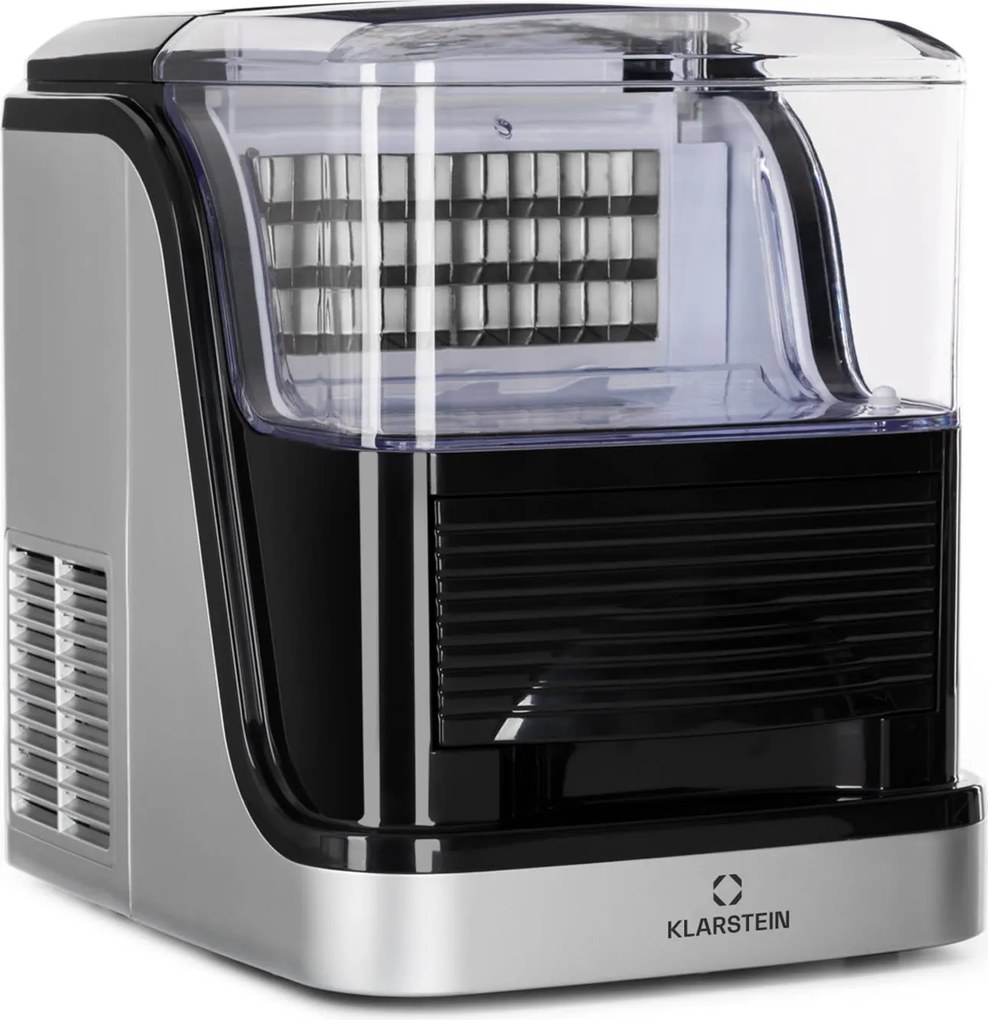 Klarstein KRISTALL, aparat de produs gheață, 2 dimensiuni ale cuburilor de gheață, recipient pentru apă 2,5 L