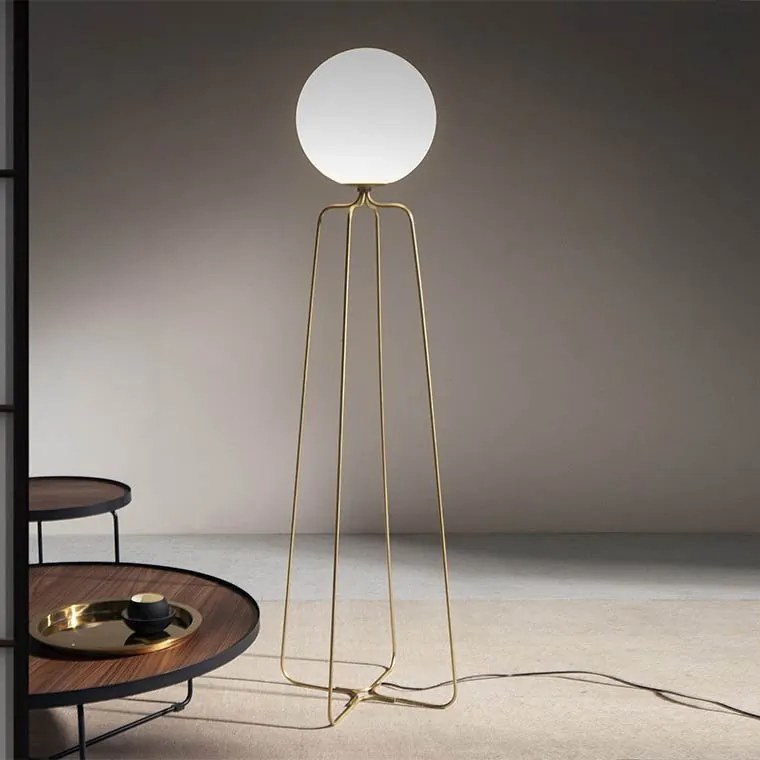 Lampadar, Lampa de podea eleganta design minimalist Golden