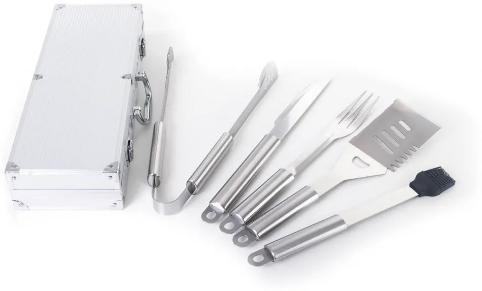 Set 5 unelte pentru grătar G21, carcasă de aluminiu