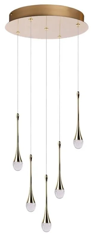 Lustra LED suspendata design decorativ DALMA 5 round GO