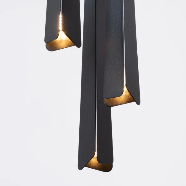 Lustră pe cablu Sollux SL.1401 PRYSM 3xG9/8W/230V negru