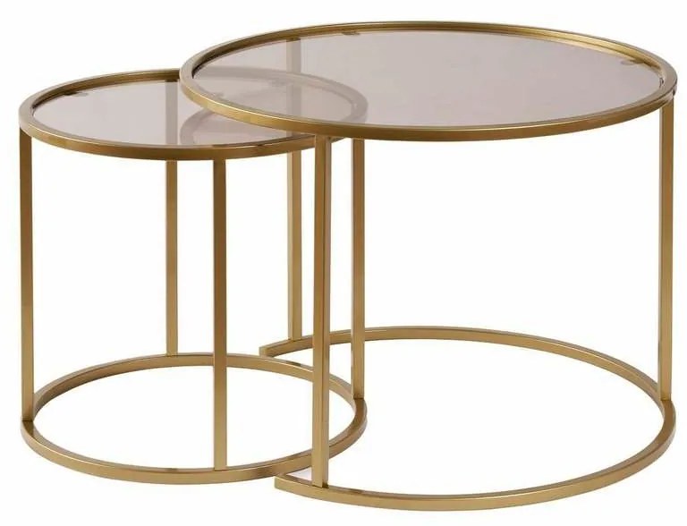 Set de măsuțe de cafea Aurum Gold and Bronze60 cm, 2 buc.