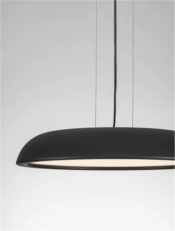 Lustra LED suspendata stil modern FELICIA negru 60cm