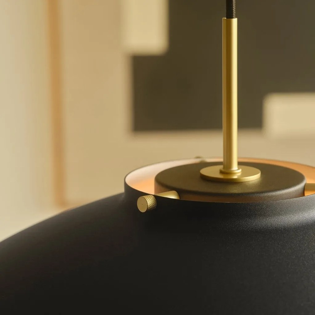 Lustra, Pendul Design Modern Minimalist, Metal, Latif negru