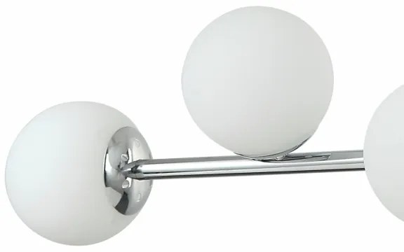 Lustră pe cablu MADDIE, 6 x E14, 5 W, 230 V, crom lucios