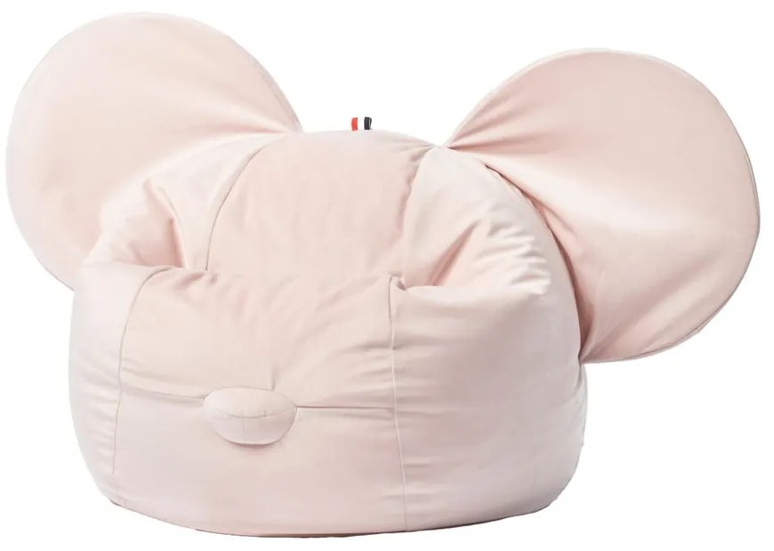 Fotoliu puf pentru copii roz deschis Ears – The Brooklyn Kids