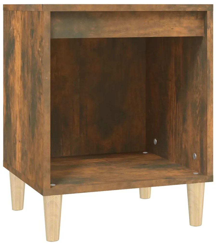 vidaXL Noptieră, stejar fumuriu, 40x35x50 cm