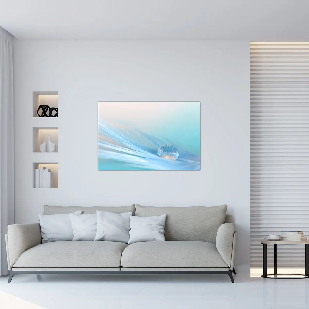 Tablou - Picătură albastră (90x60 cm)