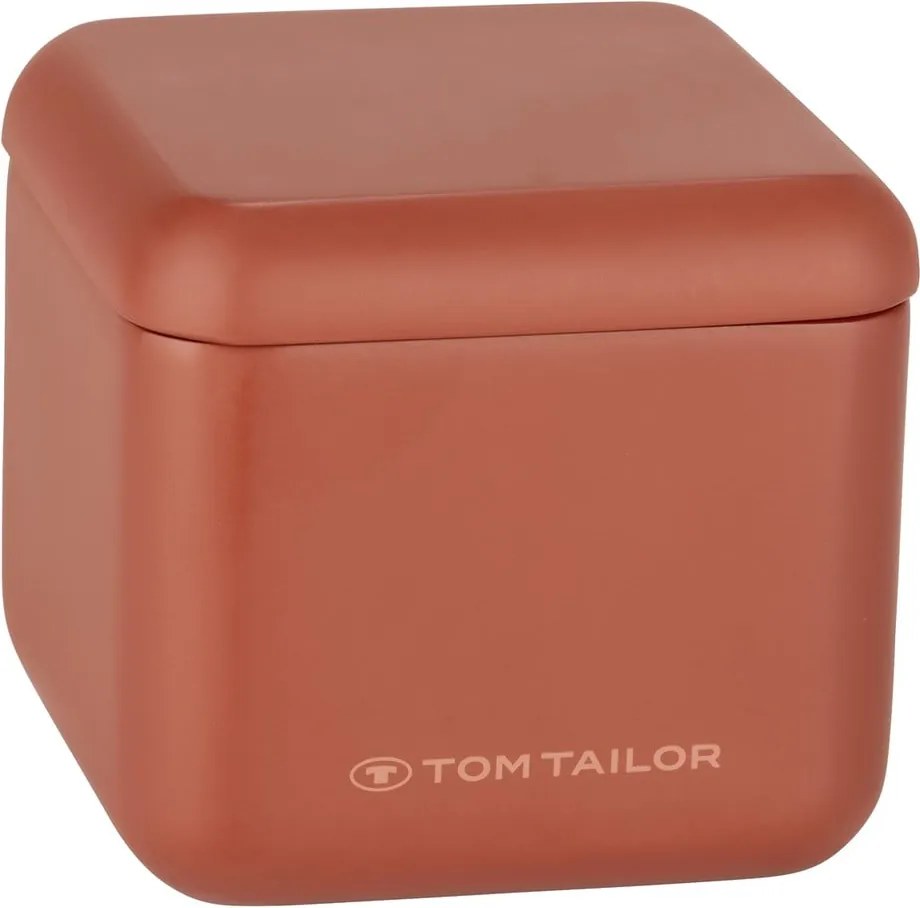 Organizator de baie portocaliu pentru dischete demachiante din polirășină Tom Tailor T-Rounded – Wenko
