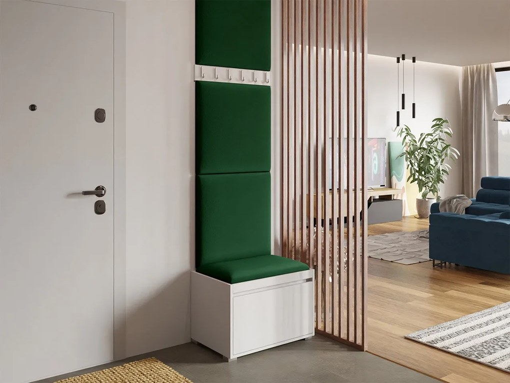 Mobilier pentru hol Leon 60 VII (Alb) (Manila 35). 1059576