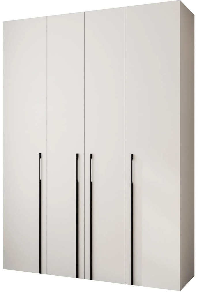 Dulap de haine 180 cm Carmela 40-3 (alb + Negru). 1126621