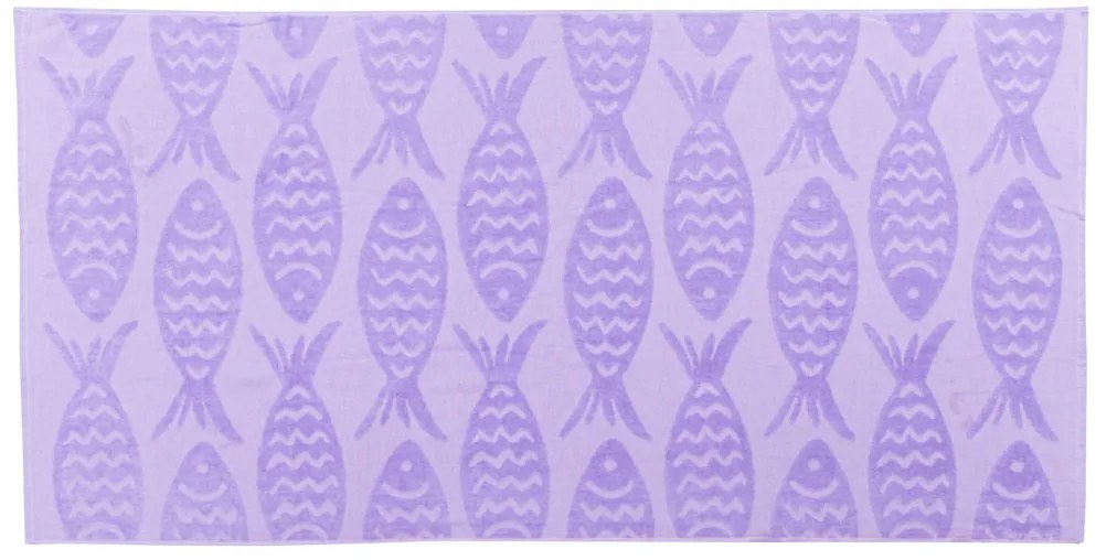 Prosop de plaja Culoare violet, FISH