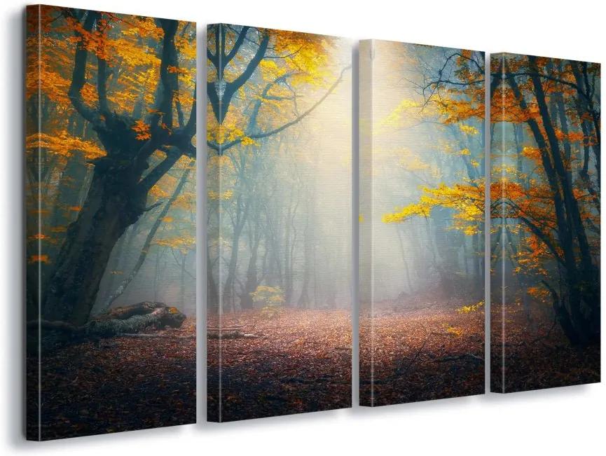 GLIX Tablou - The Enchanted Forest 4 x 30x80 cm
