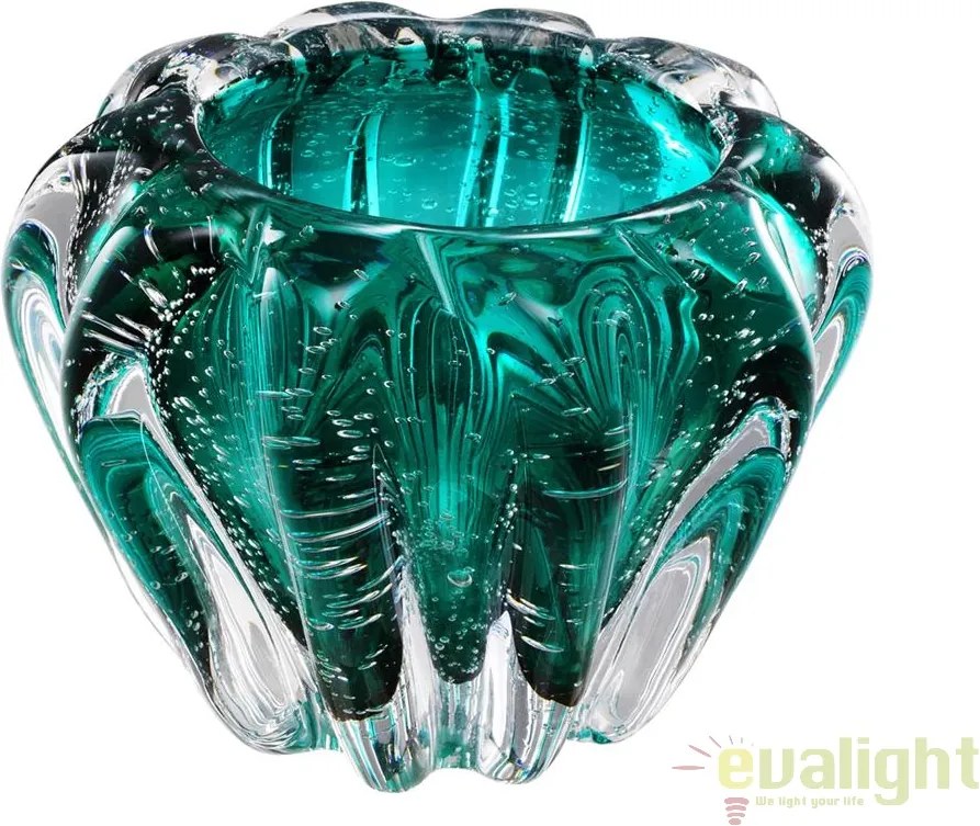 Vas decorativ design elegant Ducale turcoaz 112573 HZ