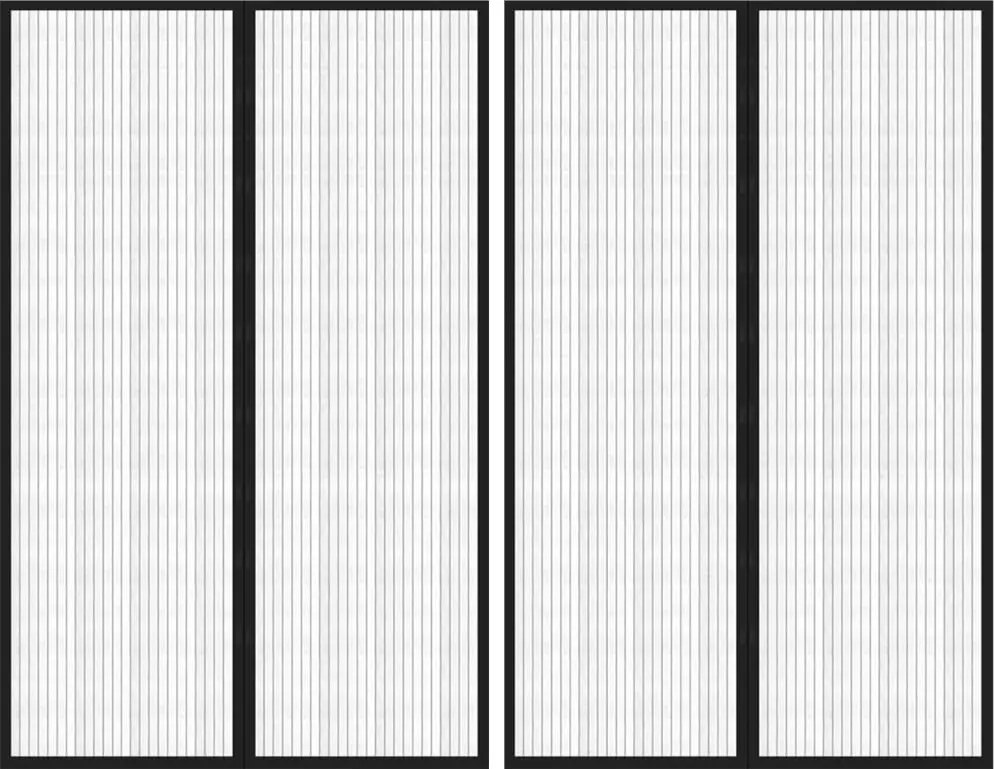 vidaXL Perdea de ușă anti-insecte cu magnet, 2 buc., negru, 220x130 cm