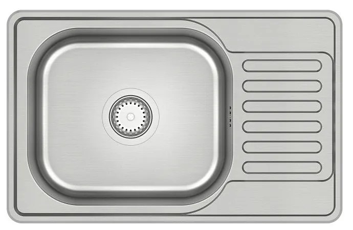 Chiuveta inox incastrata Quadron Pop Eddie 111 inox 66x42 cm