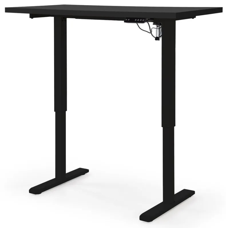 Masa de birou cu functie de reglare a inaltimii B54 negru/negru L120 cm