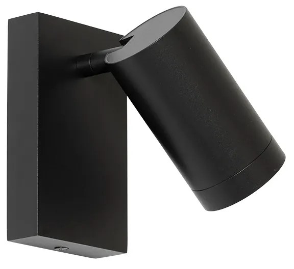 Aplică modernă neagră reglabilă cu întrerupător - Jeana Luxe