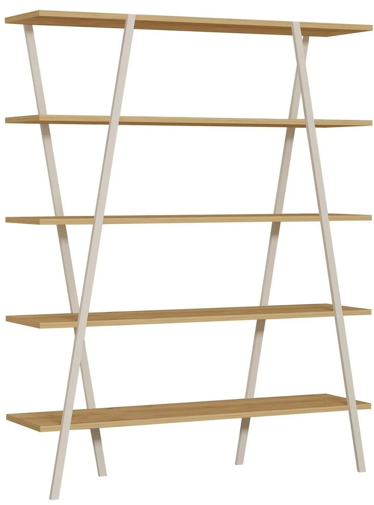 Set mobilier birou Daborotta (Stejar zafir + alb). 1107152