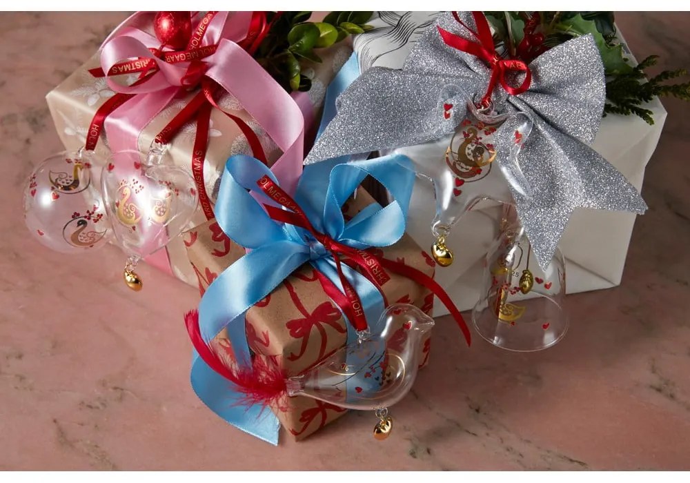 Ornament de Crăciun suflat manual din sticlă 8 cm Ann-Sofi Romme Annual Christmas Heart 2025 – Holmegaard