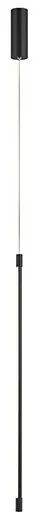 Pendul, lustra LED design liniar Fizz negru
