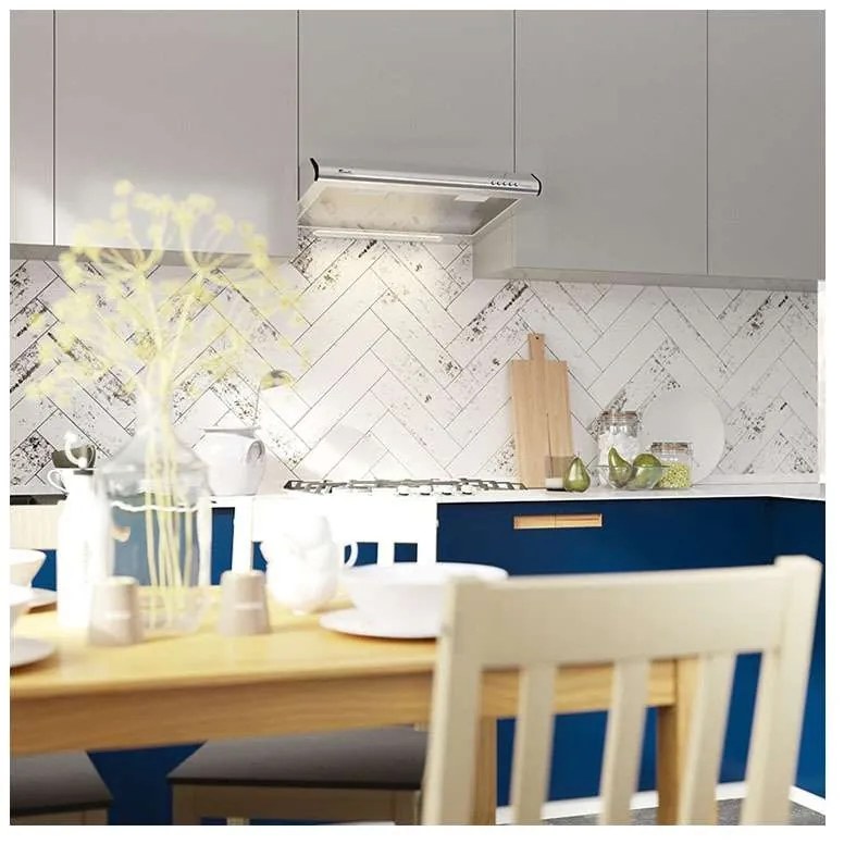 Hota traditionala Tornado Bona 10 (50) LED, 1 motor, latime 50 cm, absorbtie 380 m3/ora, filtru anti-grasimi aluminiu 5 straturi, Inox