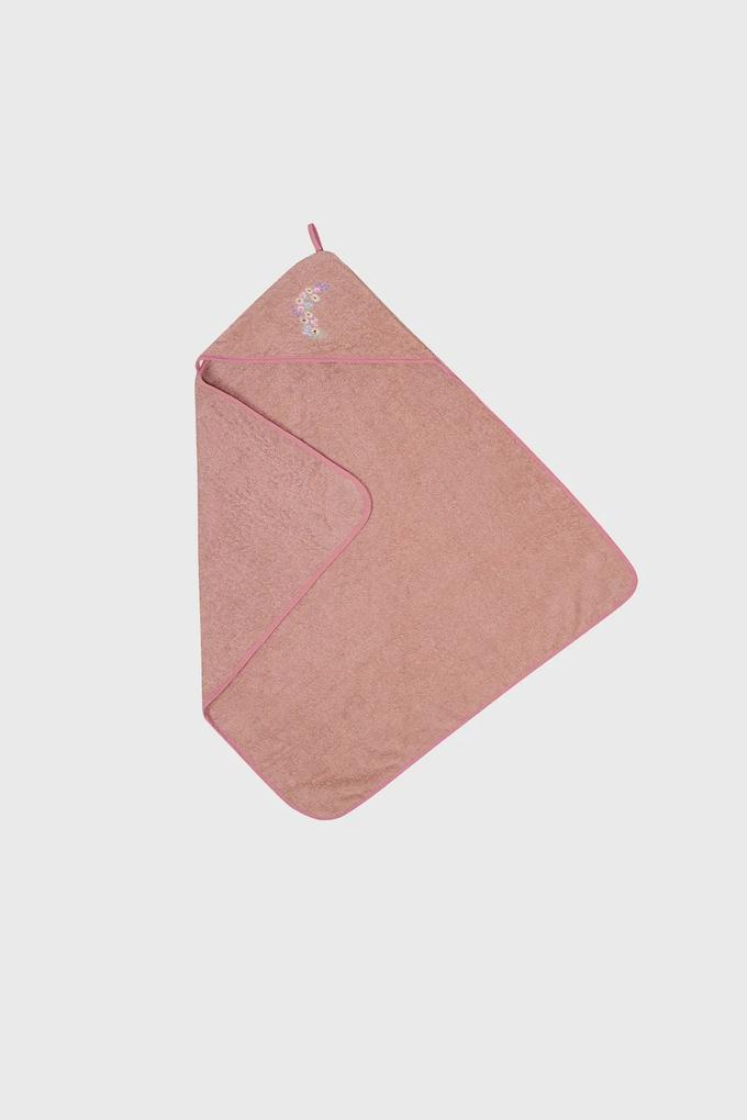 Prosop pentru copii Floricica roz 80x80 cm