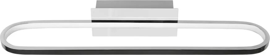 Aplică de perete argintiu-lucios LED (lungime 60 cm) Gianni – Trio