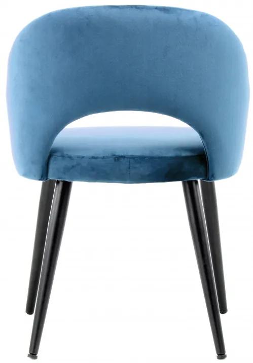 Set 2 scaune tapitate Joris albastre