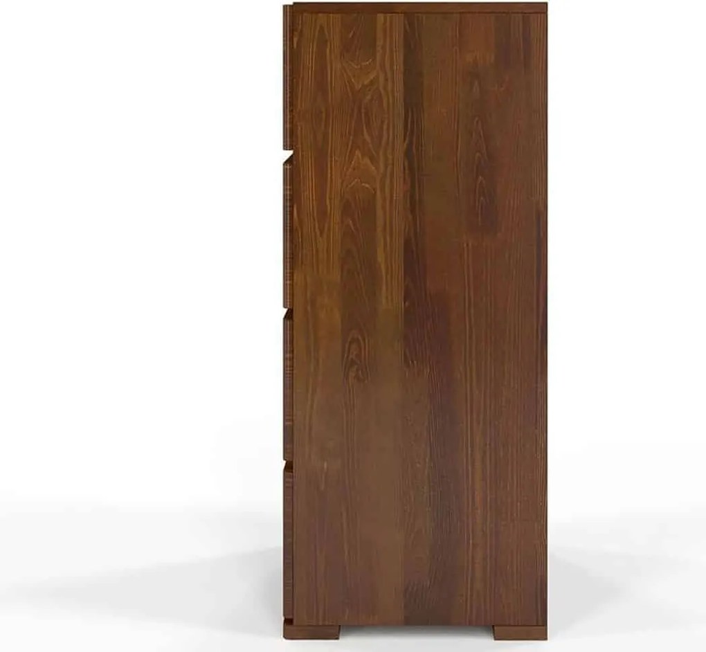 Comodă lemn masiv TerraCraft Pin 4 Sertare, 60 × 45 × 108 cm - Natural